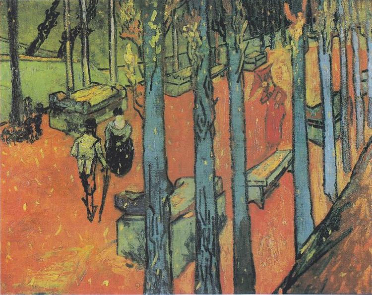 Vincent Van Gogh fallende Blatter china oil painting image